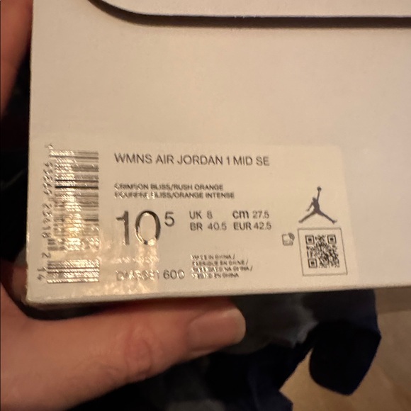 Nike Jordan 1 Mid “Rush Orange Crimson Bliss” - Picture 5 of 5